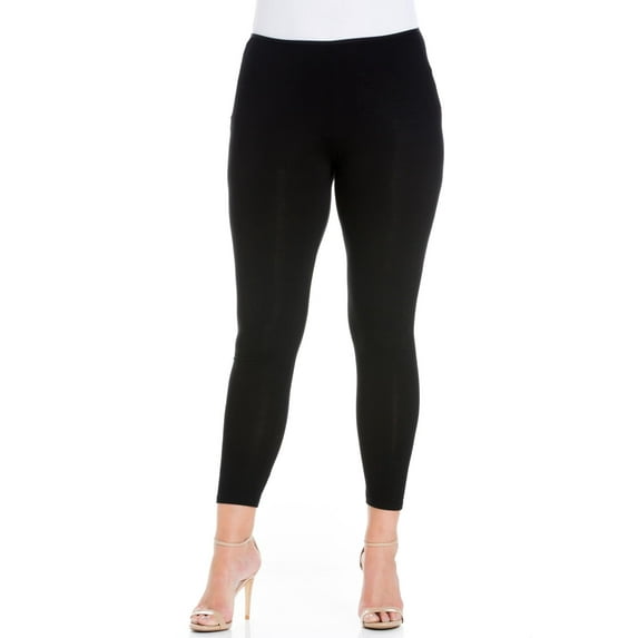 24seven Comfort Apparel Plus Size Comfortable Ankle Length Leggings