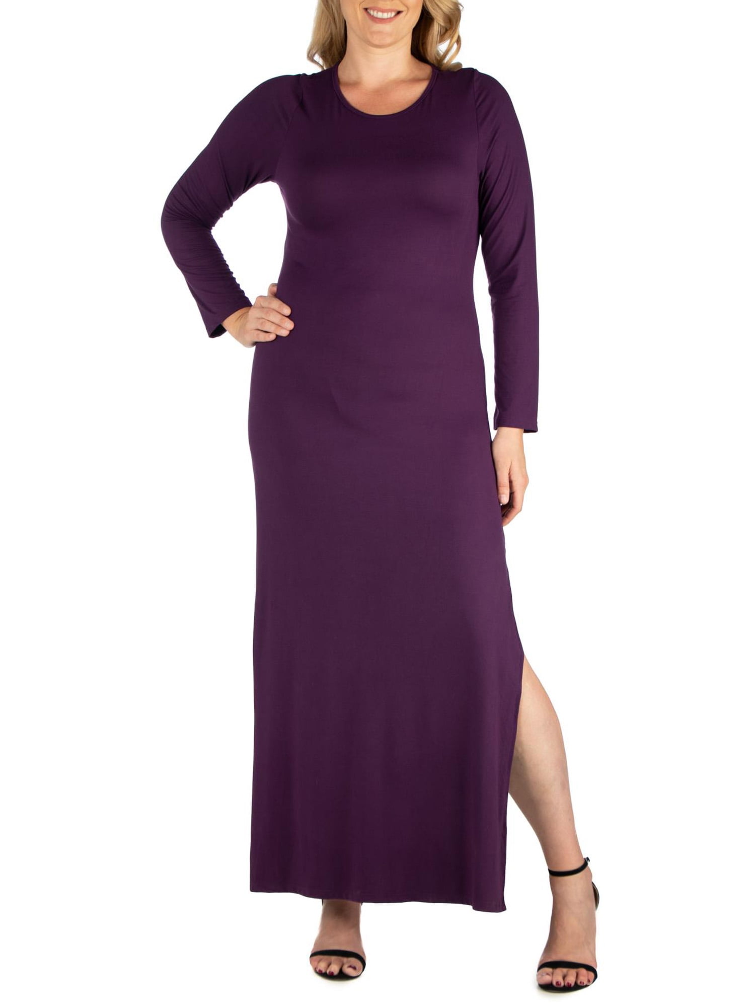 elara maxi dress Elara Maxi Dress in Midnight Spandex Jersey