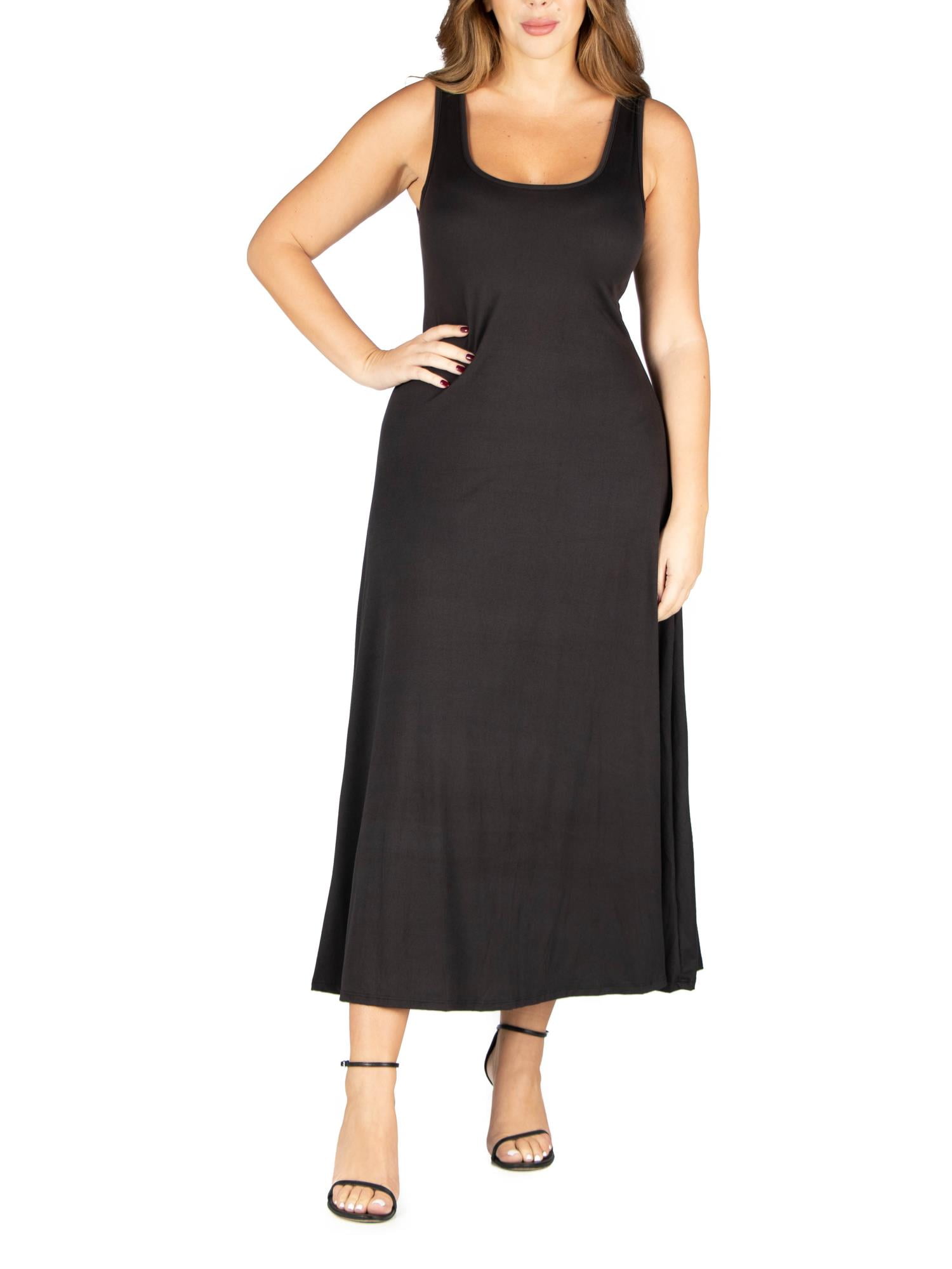 long sleeve black dress midi TA3 Notchy - Contour Black/Oat - L Size:US18+ Perfect choice for a model_lente Woman Walking in Jean