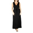 thumbnail image 1 of 24seven Comfort Apparel Plus Size Sleeveless Empire Waist Maxi Dress, 1 of 4