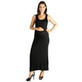 thumbnail image 1 of 24seven Comfort Apparel Racerback Maternity Maxi Dress, 1 of 3