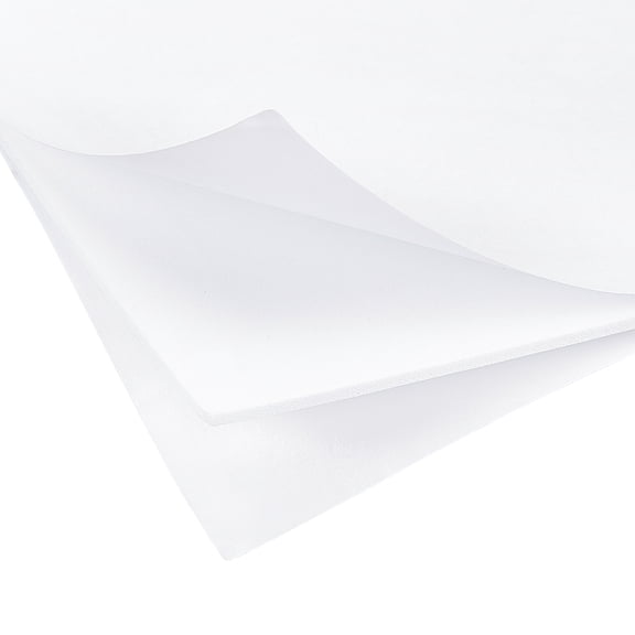 24sheets Sponge EVA sheet Foam Paper sets With Double Adhesive Back Antiskid Rectangle White 15x10x0.2cm