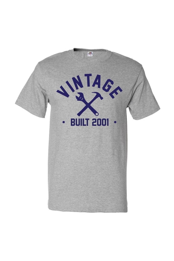 25th Birthday Gift T shirt 25 Years Old Present 2001 Tools Tee