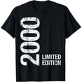 thumbnail image 1 of 24th Birthday Gifts Men Women 24 Years Old Vintage 2000 T-Shirt mens t shirt，black，women，funny，misfits，men，journey, 1 of 4