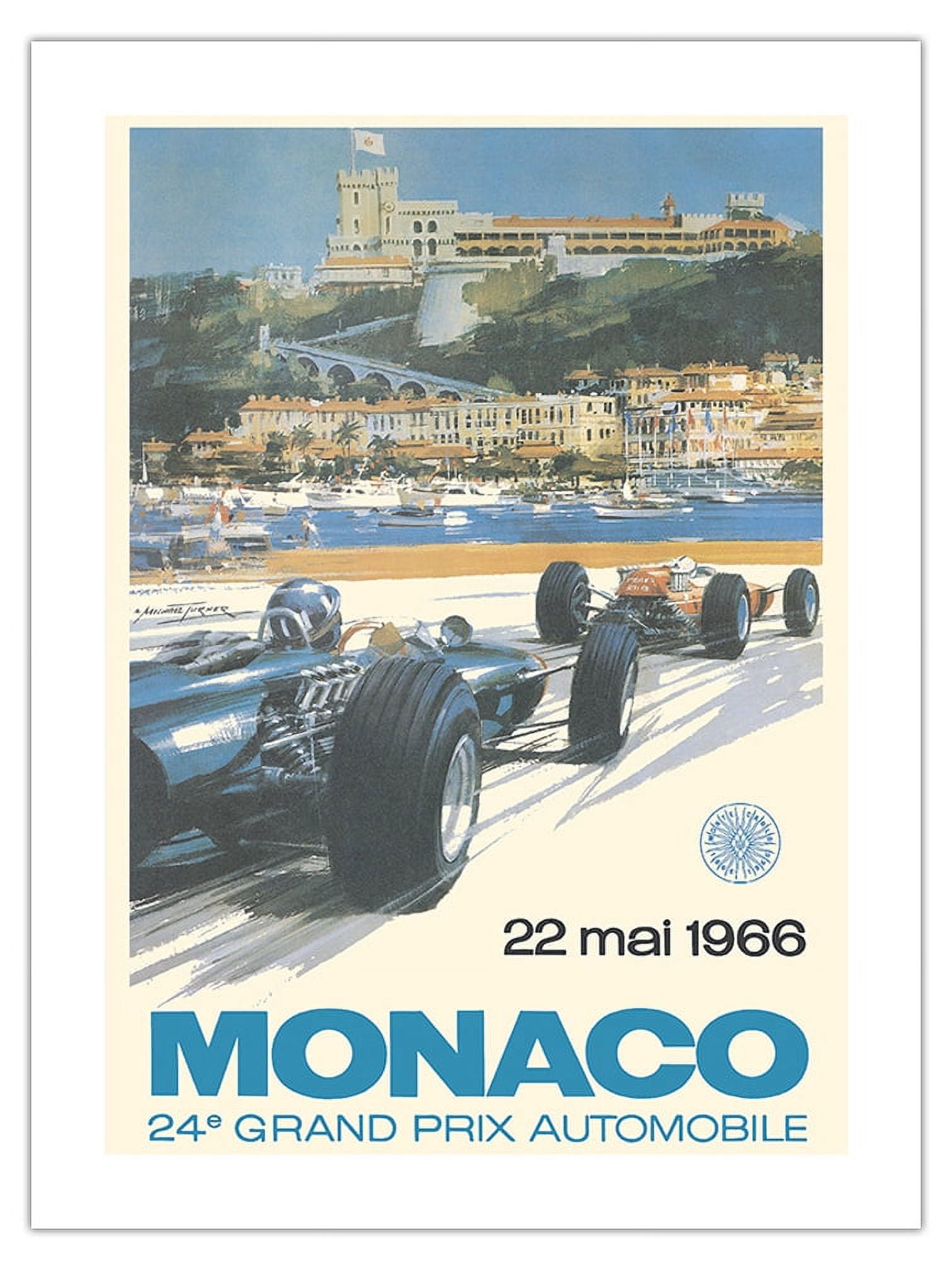 24th Grand Prix de Monaco Race | Michael Turner. Reproduction Poster 24th Grand Prix de Monaco Race | Michael Turner. Reproduction Poster