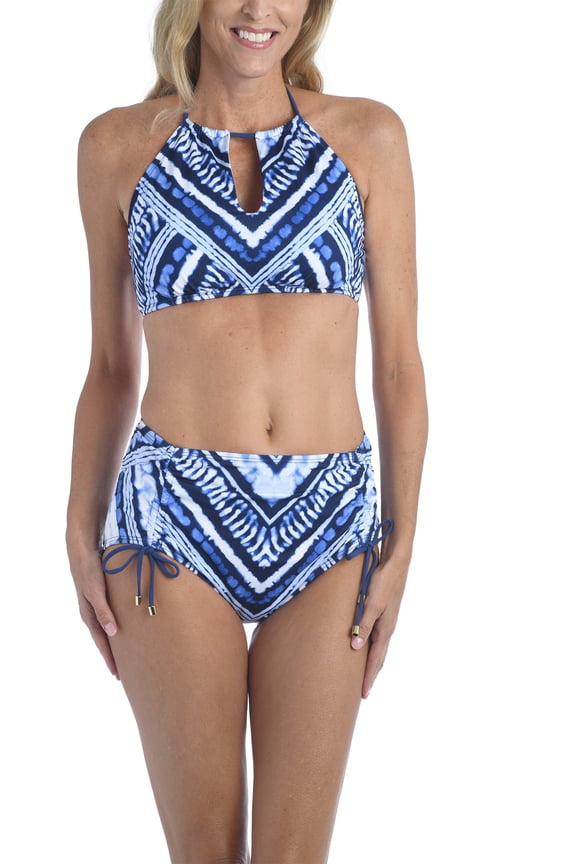 Bay Breeze High Neck Keyhole Halter Bra Bikini Swimsuit Top