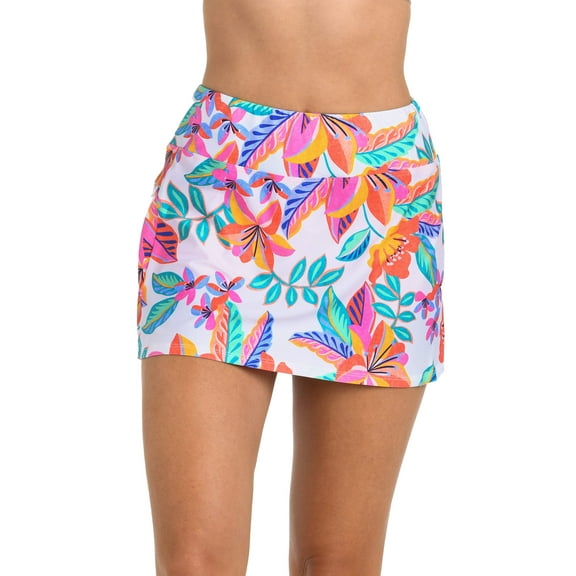 24th Ocean Francesca Tropical Swim Skort Bottom