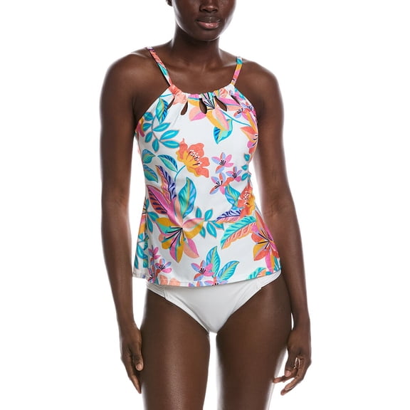 24th and Ocean womens Francesca Tankini Top, 10