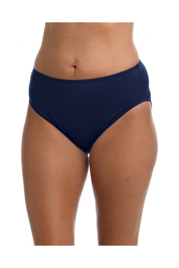 24th and Ocean womens Solid Swim Bottom, XL