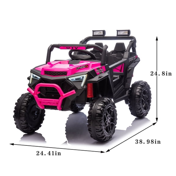 24v 400w Kids Ride on Electric Utv W/parents Remote Control,four-wheel Susp