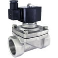 thumbnail image 1 of 24v AC 40mm 1-1/2" NPT Normally Closed Stainless Steel Viton 2-Way Solenoid Valve, 1 of 2