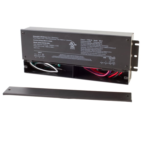 24v Dimmable LED Driver, 192w Class 2 Class 2 Triac 0-10v PWM/ ELV MLV compatible with Lutron and Leviton