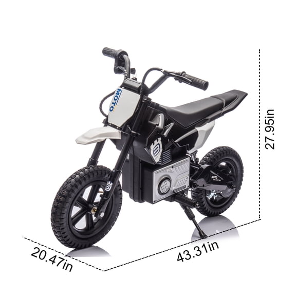 FunMay Kids 24V Electric Ride-On Toy Motocross Motorcycle