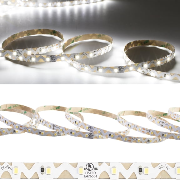 24v S shape LED Strip light zig zag pattern angle turning non-waterproof 5000K pure white for sign project hobby power supply driver not included