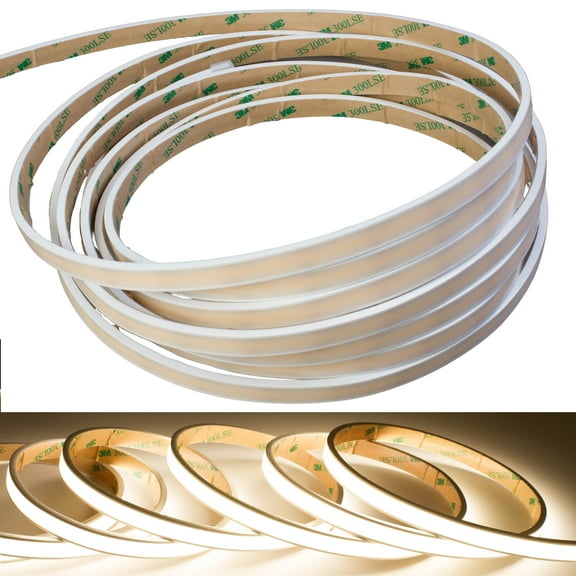 24v Waterproof COB 4000K natural white LED Light Strip