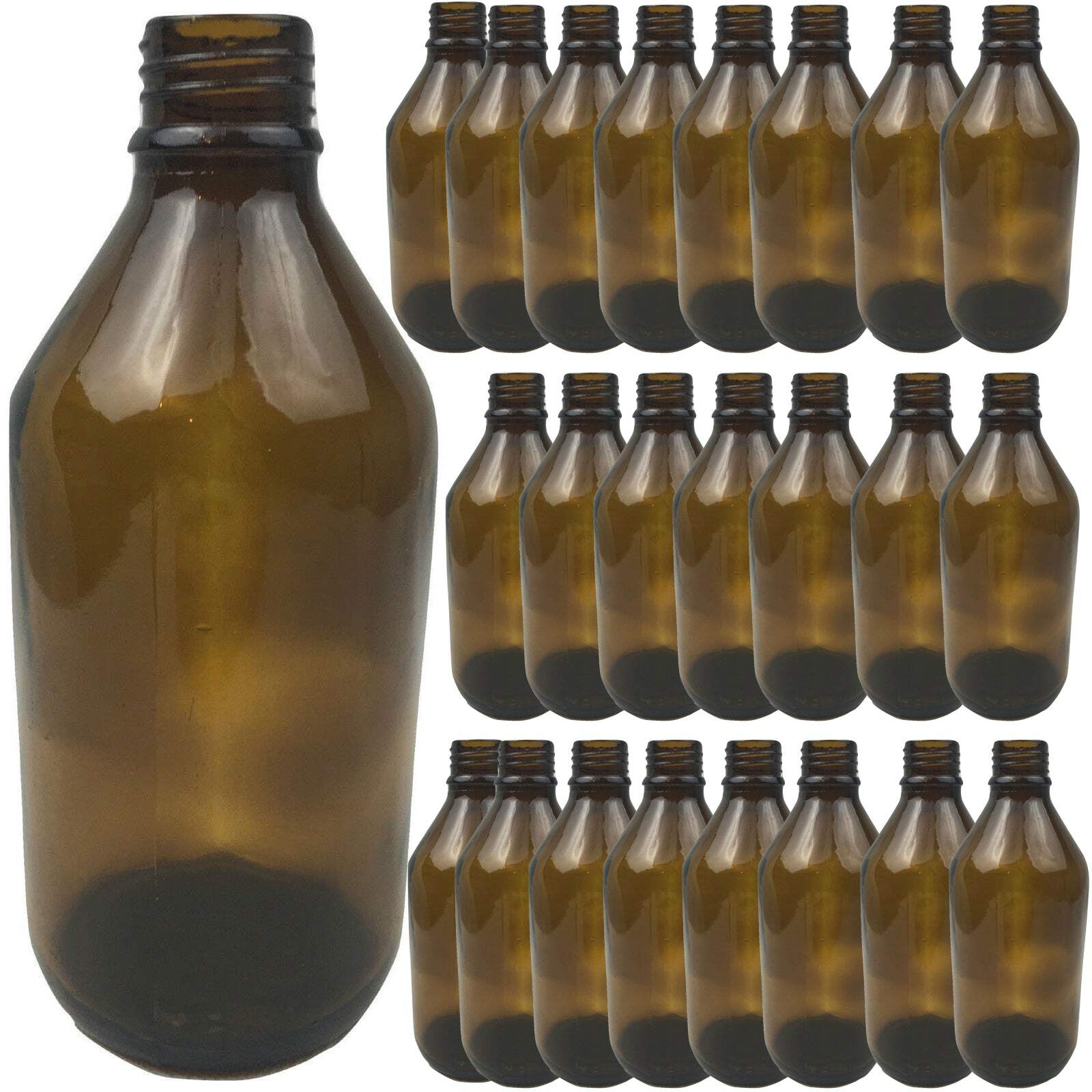 24x 600ml Brown Glass Bottle Plinking Shooting Target Practice without