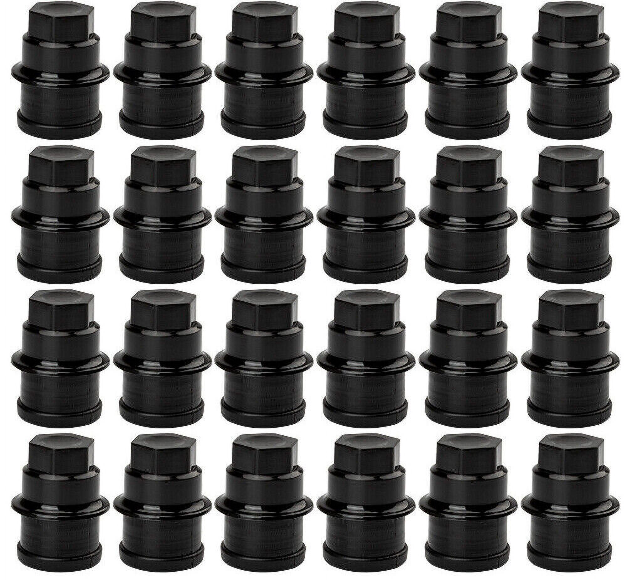 24x 9597158 1576726812472838 Black Wheel Nut Covers M27-2.0 24x 9597158 1576726812472838 Black Wheel Nut Covers M27-2.0