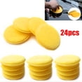 thumbnail image 1 of 24x Car Waxing Polish Foam Sponge Wax Applicator Cleaning Detailing Pads Kit New, 1 of 8