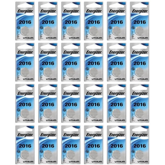 24x Energizer CR2016 Batteries 3v Lithium Carded Coin Button Battery Fresh