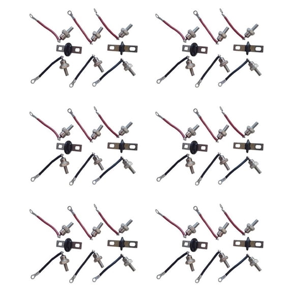 24x RSK2001 Diode Rectifier Kit, Rectifier Module for Generators, Spare Parts for Generator Sets