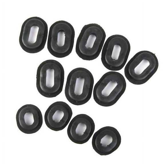24x Replacement Oval Round Rubber Side Cover Grommets For Motorcycle CG125