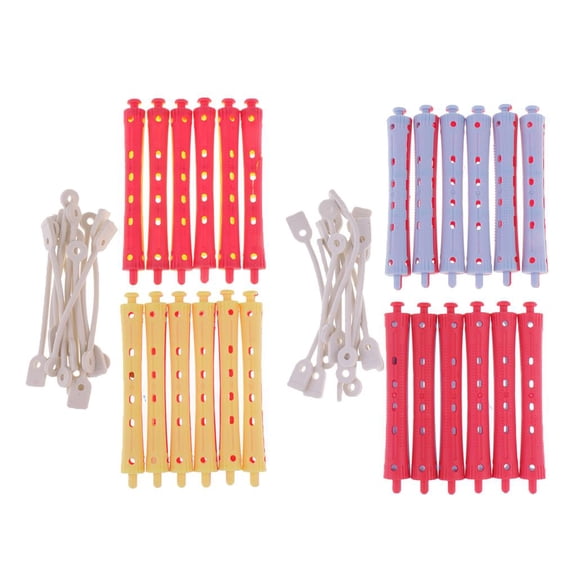 24x Rods Cold Perm Rods Salon Curling Curler Perms