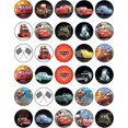 thumbnail image 1 of 30 x Edible Cupcake Toppers ��� Cars Lightning McQueen Themed Collection of Edible Cake Decorations, 1 of 3