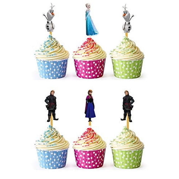 24x Cupcake Topper Picks (Frozen)