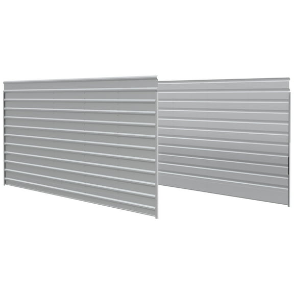 Arrow 9 x 24 x 47 ft Eggshell 2 Side Walls Kit For Steel Carport