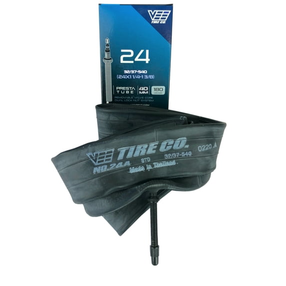 24x1 1/4 Vee Tire 24 x 1 1/4 Bike Tire Bicycle Inner Tube Presta Valve Stem