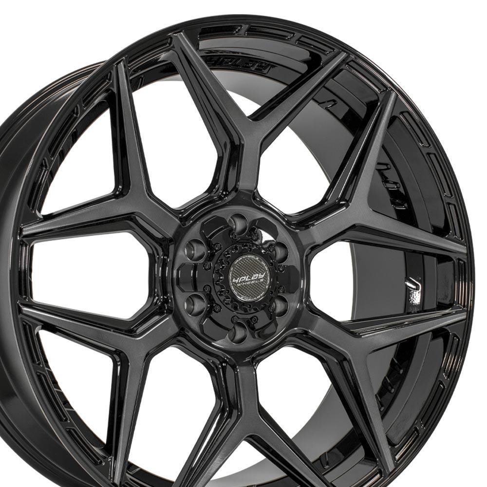 4PLAY Wheels 4P06 24 Inch Rim Fits 6x135 & 6x139.7 24x10 Gloss Black ...