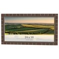 thumbnail image 1 of 24x10 Dark Brown Bamboo Real Wood Picture Frame Width 1.5 inches | Interior Frame Depth 0.5 inches, 1 of 8