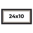thumbnail image 1 of 24x10 Frame Black Real Wood Picture Frame Width 2.25 Inches | Interior Frame Depth 0.5 Inches |, 1 of 8