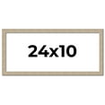 thumbnail image 1 of 24x10 Frame Grey Solid Wood Picture Frame Width 1 Inches | Interior Frame Depth 0.5 Inches |, 1 of 8