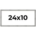 thumbnail image 1 of 24x10 Frame Silver Grey Distressed Solid Wood Picture Frame | 0.75 Inch Moulding Width | Interior, 1 of 8