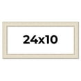 thumbnail image 1 of 24x10 Frame White Real Wood Picture Frame Width 1.75 inches | Interior Frame Depth 0.5 inches |, 1 of 8