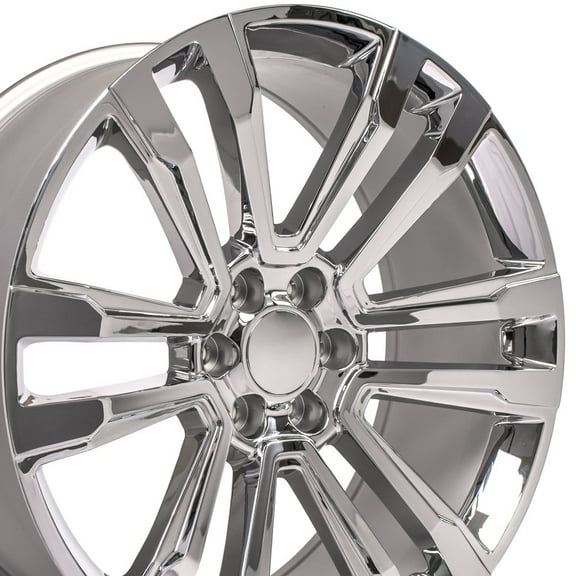 OE Wheels CV44 24 Inch Rim Fits Yukon Denali Style 6x139.7 24x10 Chrome - Hollander 5822 (1)