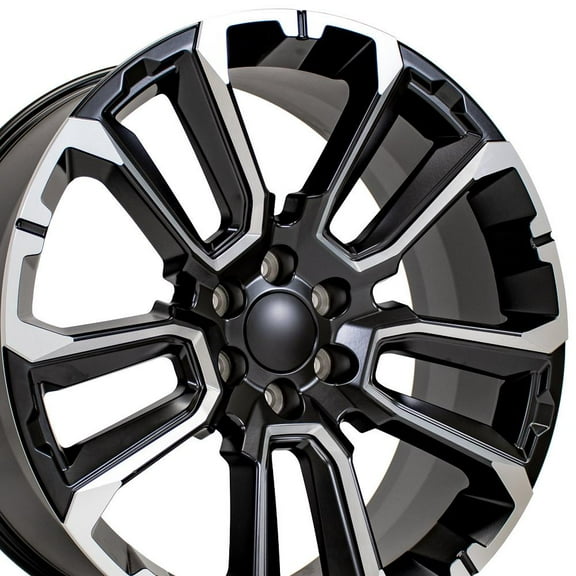 24x10 OE Wheels CV68 Satin Black with Milled Edge Wheel 6x5.5 (28mm)