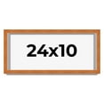 thumbnail image 1 of 24x10 Shadow Box Frame Brown | 0.875 Inches Deep Real Wood Contemporary Shadowbox Display Frame |, 1 of 6