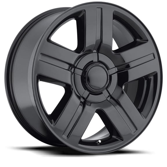 New 24x10 Inch Wheel for Fitment FR 37 Style 24 inch Gloss Black Alloy Rim 6x5.5" Bolt-Pattern 31mm Offset - Factory Reproduction Wheel