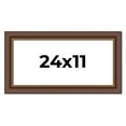 thumbnail image 1 of 24x11 Copper and Brown Real Wood Picture Frame Width 2 inches | Interior Frame Depth 0.5 inches |, 1 of 8