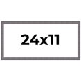 thumbnail image 1 of 24x11 Frame Blue Kingsley Pewter Solid Wood Picture Frame Width 0.75 Inches |Interior Depth 0.5, 1 of 8