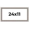 thumbnail image 1 of 24x11 Frame Grey Real Wood Picture Frame Width 1.25 inches | Interior Frame Depth 0.5 inches | Hans, 1 of 8