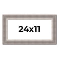 thumbnail image 1 of 24x11 Frame Grey Real Wood Picture Frame Width 2.75 Inches | Interior Frame Depth 0.5 Inches |, 1 of 8
