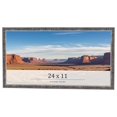 thumbnail image 1 of 24x11 Frame Silver Grey Distressed Solid Wood Picture Frame | 0.75 Inch Moulding Width | Interior, 1 of 8