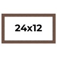 thumbnail image 1 of 24x12 Frame Brown Farmhouse Solid Wood Picture Frame Width 1.5 Inches | Interior Frame Depth 0.5, 1 of 8