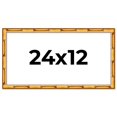 thumbnail image 1 of 24x12 Frame Gold Bamboo Solid Wood Picture Frame | 1 Inch Moulding Width | Interior Frame Depth, 1 of 8
