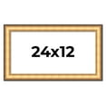 thumbnail image 1 of 24x12 Frame Gold Plein Aire Solid Wood Picture Frame Width 2 Inches | Interior Frame Depth 0.5, 1 of 8
