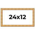 thumbnail image 1 of 24x12 Frame Gold Rustic Solid Wood Picture Frame | 1.25 Inch Wide Moulding | Rustique Gold, 1 of 8