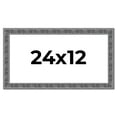 thumbnail image 1 of 24x12 Frame Silver Black Rustic Sonoma Solid Wood Picture Frame | 1.5 Inch Moulding Width |, 1 of 8